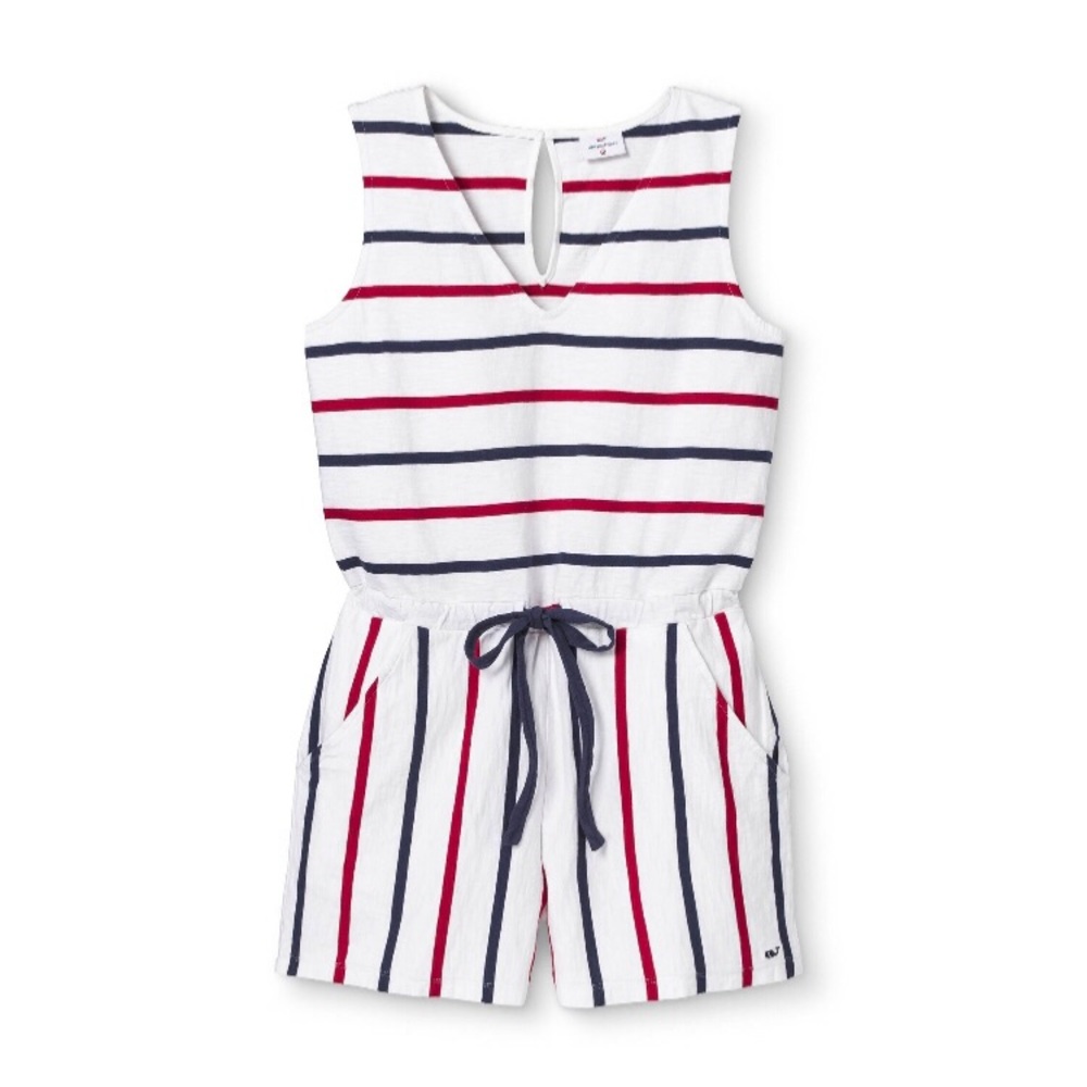 NWT Vineyard Vines Target Red White Blue Romper S